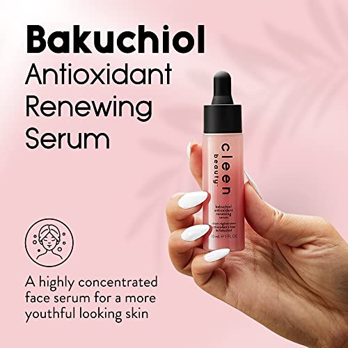 Cleen Beauty Bakuchiol Antioksidan Yenileyici Serum / Safir Kaldırma Peptitli Bakuchiol Serum / Yüz için Antioksidan