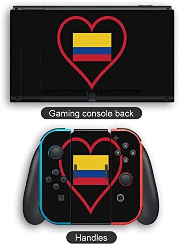 Kolombiya'yı Seviyorum Kırmızı Kalp Anahtarı Cilt Sticker Tam Wrap Kapak Çıkartması koruyucu film Sticker