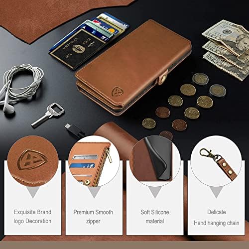 XcaseBar Samsung Galaxy A53 5G Cüzdan kılıf ile 【RFID Blocking】 Kredi kart tutucu, Flip Folio Kitap PU Deri telefon
