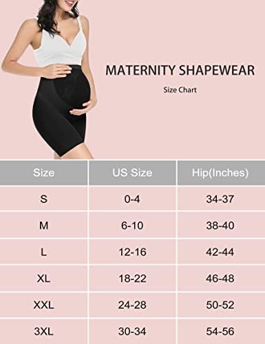 KIM S kadın Dikişsiz Annelik Shapewear Elbiseler, Orta Uyluk Gebelik İç Çamaşırı, S-XXXL