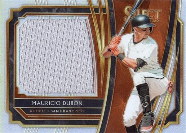 Mauricio Dubon oyuncu yıpranmış jersey yama beyzbol kartı (San Francisco Giants) 2020 Panini Seçin Refrakter RJSMD