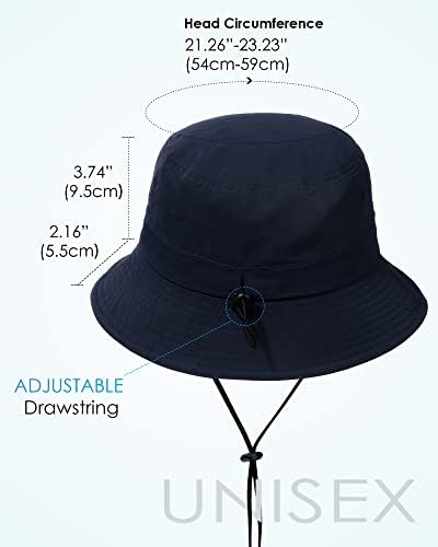 Su geçirmez Kova Şapka Kadın Erkek Yağmur Şapka UPF 50 + Geniş Ağızlı Boonie güneş şapkası Katlanabilir Yaz Disket