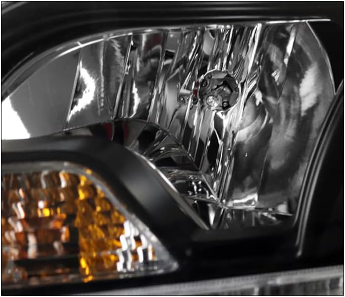 ZMAUTOPARTS LED Siyah Projektör Farlar Farlar 6 Beyaz LED DRL 2015-2019 Toyota Sienna SE/Limited