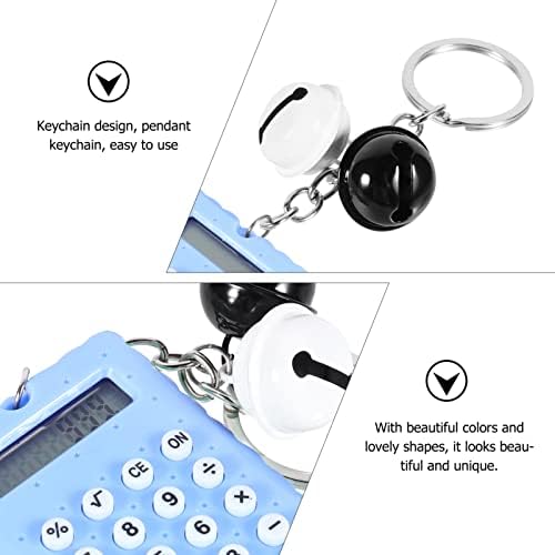 STOBOK Elektronik Zincir Kırtasiye Mini Bells Anahtarlık Güzel Standart Favor Hesap Jingle Ofis Hesap Masaüstü Anahtar