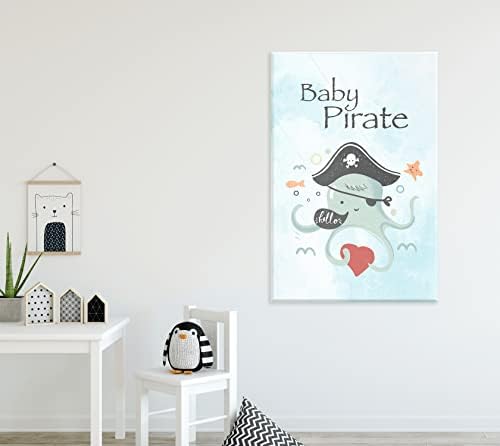 Akrilik Modern Duvar Korsan Ahtapot Bebek-Çocuk Akrilik Serisi-Akrilik Duvar Sanatı-Resim Fotoğraf Baskı Resmi-Bebek