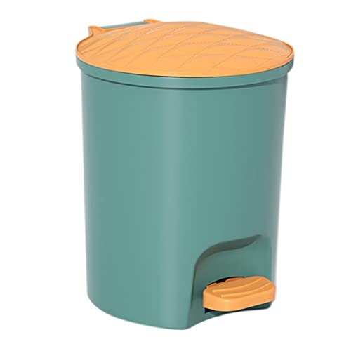 ABECEL çöp tenekesi, Ayak Adım çöp tenekesi Ev Oturma Odası Mutfak Ayak İşletilen Kağıt Sepeti (Renk: Bronz)