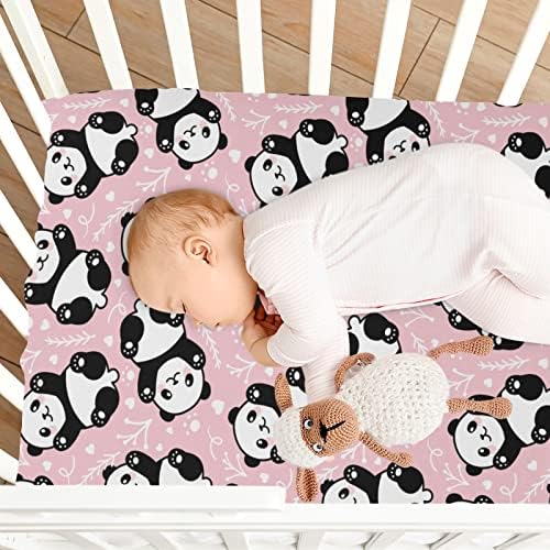 Bebek Sevimli Panda Karikatür Beşik Levha Erkek Kız, bebek yatağı Yatak Çarşafları, Beşik Yatak Çarşaf 20201369