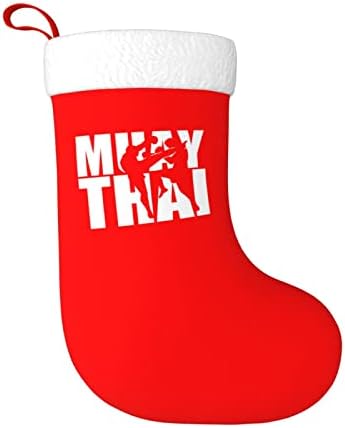 CUTEDWARF Muay Thai Noel Çorap Noel Ağacı Süsleri Noel Çorap Noel Tatil Parti Hediyeler için 18 İnç