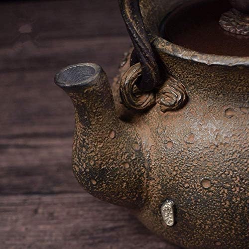 Dökme Demir Demlik Gevşek Yaprak Çay Demlemek için Geleneksel Japon Mum Alma Yöntemini Kullanarak Döküm Gevşek Yaprak