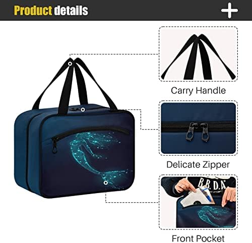 DOMIKING Mermaid Asılı makyaj çantası Taşınabilir Kozmetik Çantaları Seyahat Makyaj Organizatörler Tutucular Erkekler