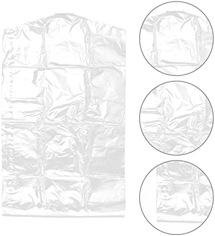 Cabilock 90 adet Kapak Gardırop Koruyucu Plastik Su Geçirmez Temizleyici Kapakları: Geçirmez Askı Giysi Çantası Asılı