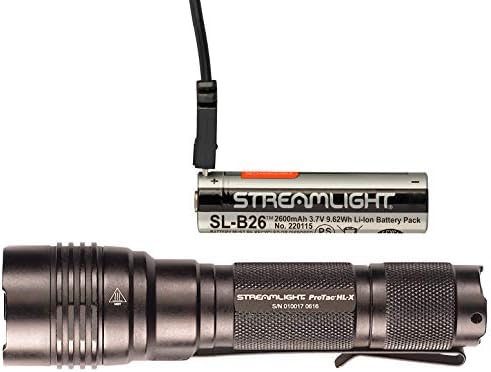 Streamlight 88085 ProTac HL-X USB, Şarj Edilebilir USB pil, Siyah & 66608 250 Lümen Microstream USB Şarj Edilebilir