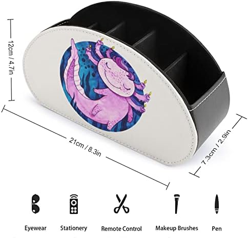 Sevimli Axolotl Karakter TV Uzaktan Kumanda Tutucu masa üstü organiser saklama kutusu Kozmetik Ofis Malzemeleri