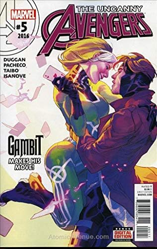Tekinsiz Yenilmezler (3. Seri) 5 VF; Marvel çizgi romanı / Gambit Rogue Kapağı