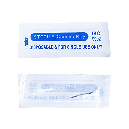 Saç Okşadı Yuvarlak İğneler Kaş Dövme Manuel Microblading Kalem Yarı Kalıcı Makyaj Sis Kalem İğne Paketi 50 adet (3R)