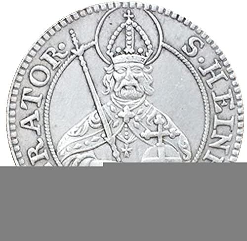 1766 Alman Sikke Bakır Kaplama Gümüş Kaya Sikke Sikke Zanaat collectionCoin Koleksiyonu hatıra parası