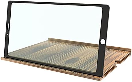 UXZDX CUJUX Yeni 12 İnç Ahşap Tahıl Yatay ve Dikey Ekran Çift Amaçlı Cep Telefonu ekran büyüteci HD 3D video büyüteci