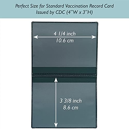 Covıd Aşı Kartı Koruyucusu, 4x3 CDC Aşı Kartı Koruyucusu, Covıd Aşı Kartı Tutucusu, Aşılama Kayıt Tutucuları 2'li