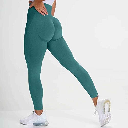 MIASHUI Yoga Etek Pantolon Kadınlar için Dikişsiz Popo Kaldırma Egzersiz Tayt Kadınlar için Yüksek Bel Yoga Ezme Popo