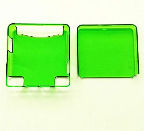 Konut Gameboy Advance SP için GBA SP için Koruyucu kılıf Crystal Clear Kabuk Yeşil