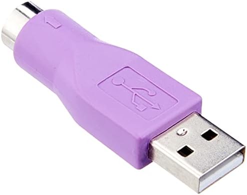 StarTech.com Yedek PS/2 Klavye-USB Adaptörü - F/M - Klavye adaptörü - PS/2 (F) - USB (M) - GC46MFKEY, Mor