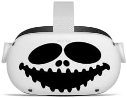 Kabak geniş gülümseme-Oculus Quest 2-Çıkartmalar-Siyah ve Pembe