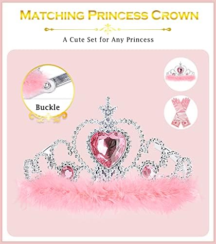 BİBUTY Prenses Giydirme Aksesuarları Prenses Eldiven, Yürümeye Başlayan Kızlar için 7 adet Giydirme Seti