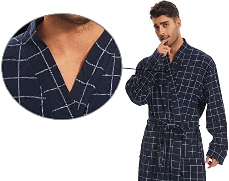 Tatlı TAVŞAN Erkekler Hafif Elbiseler Uzun Örgü Bornoz erkek Yaz Yumuşak Hafif Pijama Erkek Kıyafeti 