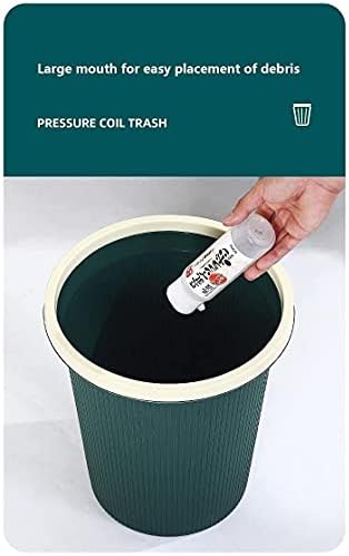 WXXGY çöp tenekesi çöp kutusu Ev Plastik Yuvarlak çöp tenekesi Kapaksız ve Basınçlı Kağıt Sepeti Mutfak için Uygun