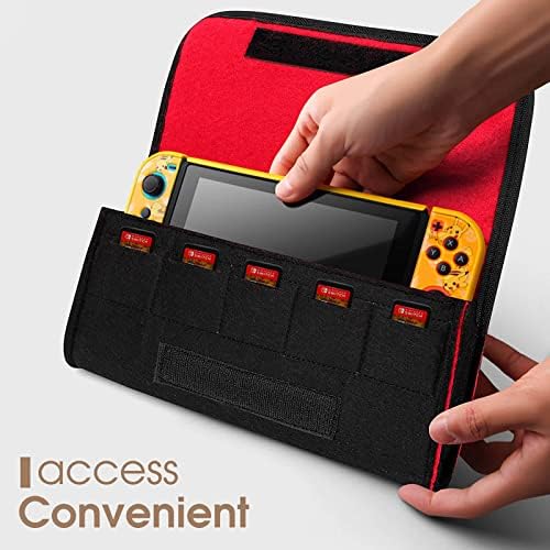 En iyi Baba Galaxy Taşıma Çantası Anahtarı Konsolu için saklama çantası Tutucu Oyun Aksesuarları Kart Yuvası ile