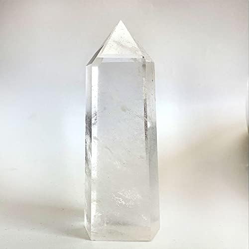 Büyük Doğal Kristal Büyük Temizle Kuvars Noktası Lemurya Tohum Kristal Şifa Dikilitaş Ev Dekor (6-7 inç)