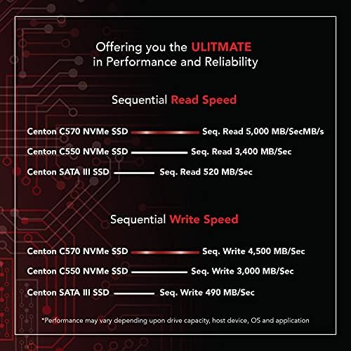 Centon Değer Hattı SSD, Hayal Kırıklığı Yok, PCIe 3,0 x4, NVMe 1,3, M. 2-2280 (2 TB)