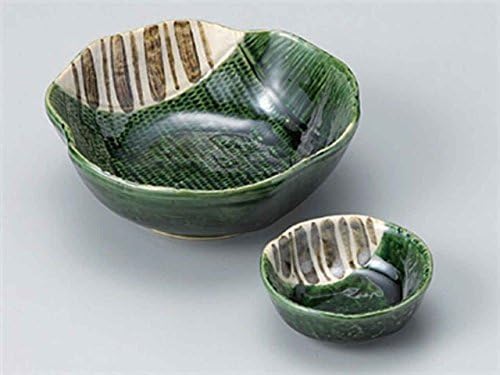 Oribe Tokusa 6 inç 2 Set suşi tabağı porselen japonya'da Yapılan