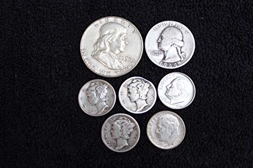 1916'dan 1964'e kadar ABD Gümüş Sikkeleri, Franklin Yarım Doları, Washington Mahallesi, Roosevelt ve Mercury Dimes-7