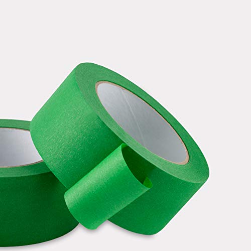 Lichamp Geniş Yeşil Ressamlar Bant 2 inç, 1 adet Orta Yapışkanlı Yeşil Maskeleme Bandı, 1.95 inç x 55 Metre