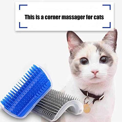 JAKİ Kedi Öz Damat Fırçalar 4 Paket Duvar Köşe Öz Mesaj, İnteraktif Kedi Oyuncak ile Yüz Scratcher Tarak, Pet bakım