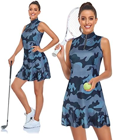 Cucuchy Bayan Golf Tenis Elbise Kolsuz Atletik Spor egzersiz elbiseleri
