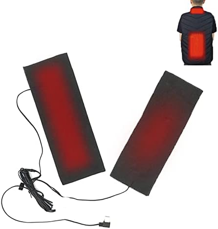 2 in 1 elektrikli giysi ısıtıcı ped USB karbon Fiber ısıtma Mat açık tırmanma sıcak ayak pedi yelek ceket geri büyük