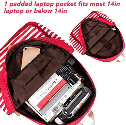Leaper Tuval Okul Sırt Çantası Kızlar için Laptop Çantası Seyahat Çantası Bookbag Sırt Çantası