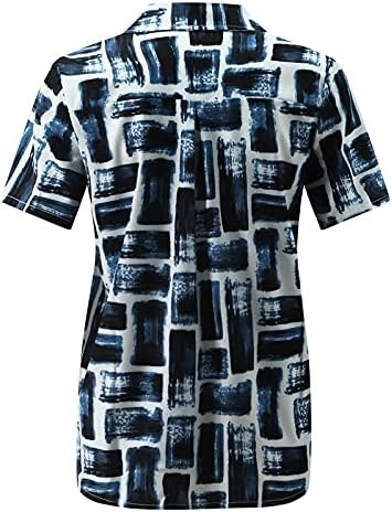 CGGMVCG moda üst giyim Kadınlar için Düğme Aşağı Gömlek Kısa Kollu Temel Üstleri Bayan Grafik Tişörtleri
