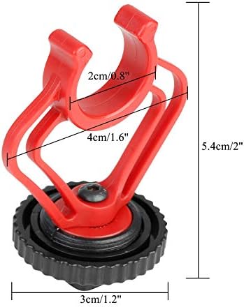 BOYA ile Üçlü Montaj Braketleri ABS Plastik Ayakkabı Montaj Adaptörü ile Kırmızı & Siyah BY-MM1 Mini Kardioid Shotgun