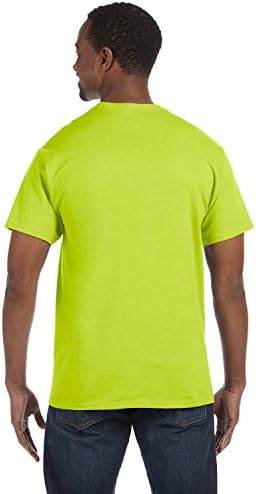 Ağır Pamuklu %100 Pamuklu Tişört (G500) Güvenlik Yeşili, 2XL (12'li Paket)