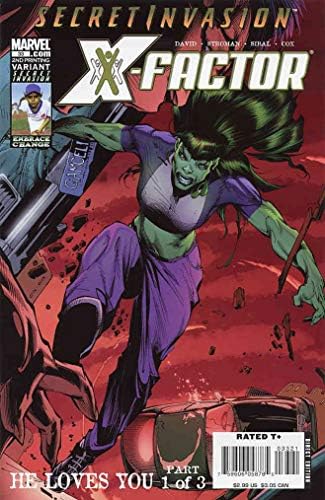 X Faktörü (3. Seri) 33 (2.) VF; Marvel çizgi romanı / Peter David Dişi Hulk Varyantı
