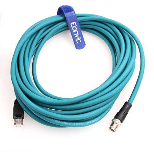Eonvic Ethernet koruyuculu kablo M12 X Tipi 8 Pozisyon RJ45 Su Geçirmez Endüstriyel Ağ için Yüksek Esnek Kablo Cognex