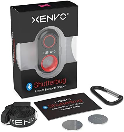 Xenvo Shutterbug-Kamera Deklanşör Uzaktan Kumandası-Bluetooth Kablosuz Selfie Düğmesi Tıklayıcısı-iPhone, iPad, Android,