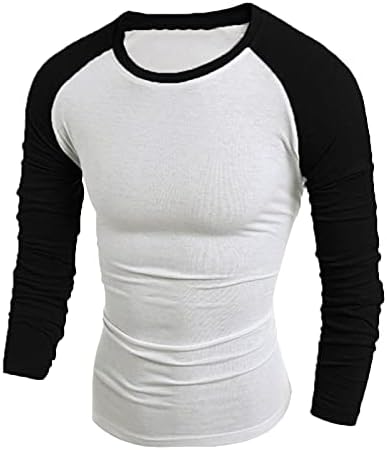 Xiloccer Uzun Tişörtü Erkekler için Soğutma T Shirt Erkekler için Baba Erkek Ekip Boyun Kazak Moda erkek Gömlek ve