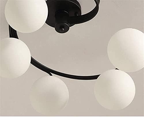ZpLMW basit ve serin duvar lambası avize ışıkları E27 Modern LED kolye ışık gömme montaj demir sanat cam tavan ışığı