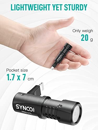 SYNCO MMıc-U1P Smartphone Mikrofon Kardioid Kondenser Mikrofon 3.5 mm TRRS Cihazlar için Uygun Vlog Canlı Akış Kayıt