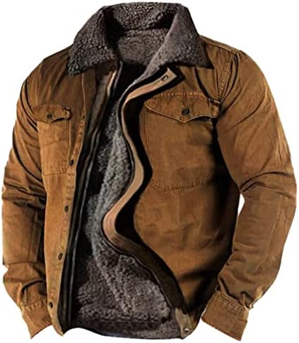 pxloco kışlık ceketler Erkekler için, Sıcak Kalınlaşmak Parka Mont, Buzlu Polar Kompozit Ceket Fermuar Dış Giyim Hoodies