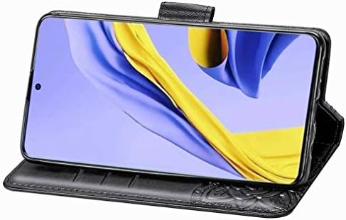 LEMORRY Kelebek samsung kılıfı Galaxy A51 Kılıf deri flip cüzdan Kılıfı Slim Fit Tampon Koruma Manyetik Kayış cep